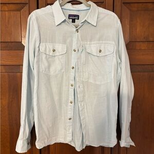 Patagonia Sky Blue Casual Shirt